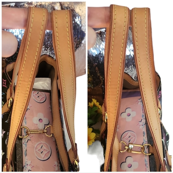 🔥SOLD🔥LOUIS🌻VUITTON Aurelia MURAKAMI Black Multicolored Bag 💞RARE💞 - Picture 8 of 17